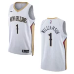 New Orleans Pelicans Zion Williamson 2022-23 Association Edition White Swingman Jersey - 49Native