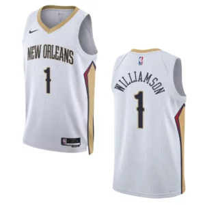 New Orleans Pelicans Zion Williamson 2022-23 Association Edition White Swingman Jersey - 49Native