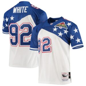 Reggie White NFC Mitchell & Ness 1995 Pro Bowl Authentic Jersey - White/Blue- 49Native