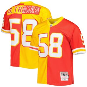 Derrick Thomas Kansas City Chiefs Mitchell & Ness 1994 Split Legacy Replica Jersey - Red/Gold- 49Native