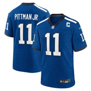 Indiana Nights Michael Pittman Jr. Indianapolis Colts Nike Alternate Game Jersey - Blue- 49Native