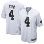 Derek Carr Las Vegas Raiders Nike Game Jersey - White- 49Native