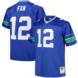 12s Seattle Seahawks Mitchell & Ness Big & Tall  Legacy Retired Player Jersey - Royal- 49Native