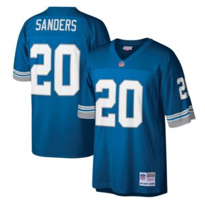 Barry Sanders Detroit Lions Mitchell & Ness Legacy Replica Jersey - Blue- 49Native