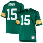 Bart Starr Green Bay Packers Mitchell & Ness Big & Tall 1968 Retired Player Replica Jersey - Green- 49Native