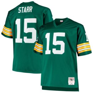 Bart Starr Green Bay Packers Mitchell & Ness Big & Tall 1968 Retired Player Replica Jersey - Green- 49Native