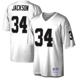 Bo Jackson Las Vegas Raiders Mitchell & Ness Legacy Replica Jersey - White- 49Native