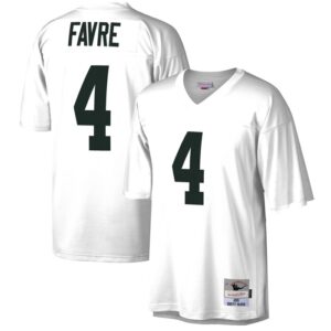 Brett Favre Green Bay Packers Mitchell & Ness Legacy Replica Jersey - White- 49Native