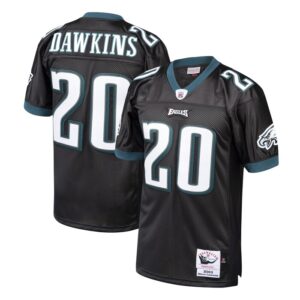 Brian Dawkins Philadelphia Eagles 2003 Mitchell & Ness Authentic Throwback Retired Player Jersey - Black- 49Native