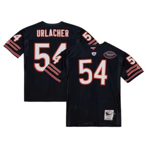Brian Urlacher Chicago Bears 2003 Mitchell & Ness Authentic Throwback Retired Player Jersey - Navy- 49Native