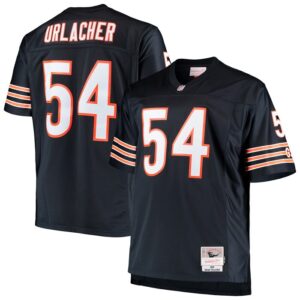 Brian Urlacher Chicago Bears Mitchell & Ness Big & Tall 2001 Retired Player Replica Jersey - Navy- 49Native