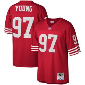 Bryant Young San Francisco 49ers Mitchell & Ness Legacy Replica Jersey - Scarlet- 49Native