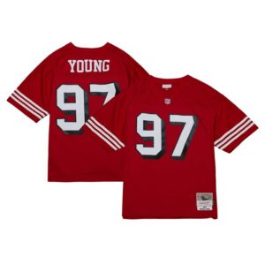 Bryant Young San Francisco 49ers Mitchell & Ness Legacy Replica Jersey - Scarlet- 49Native