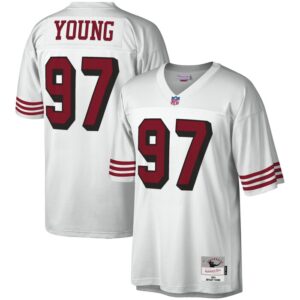 Bryant Young San Francisco 49ers Mitchell & Ness Legacy Replica Jersey - White- 49Native