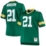 Charles Woodson Green Bay Packers Mitchell & Ness Big & Tall 2010 Retired Player Replica Jersey - Green- 49Native