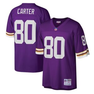 Cris Carter Minnesota Vikings Mitchell & Ness Legacy Replica Jersey - Purple- 49Native