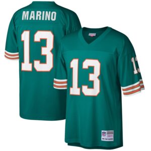 Dan Marino Miami Dolphins Mitchell & Ness 1984 Retired Player Legacy Replica Jersey - Aqua- 49Native