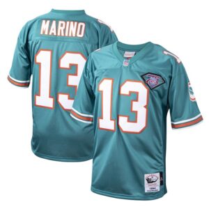 Dan Marino Miami Dolphins 1994 Mitchell & Ness Authentic Throwback Retired Player Jersey - Aqua- 49Native