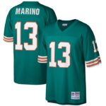Dan Marino Miami Dolphins Mitchell & Ness Big & Tall 1984 Retired Player Replica Jersey - Aqua- 49Native