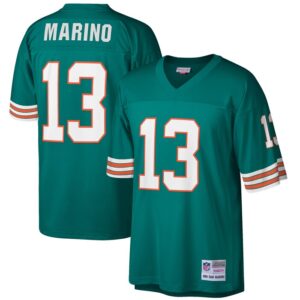 Dan Marino Miami Dolphins Mitchell & Ness Big & Tall 1984 Retired Player Replica Jersey - Aqua- 49Native