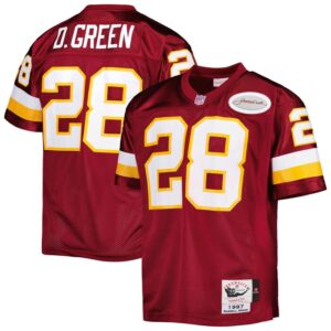 Darrell Green Washington Football Team 1997 Mitchell & Ness Authentic Throwback Retired Player Jersey - Burgundy- 49Native