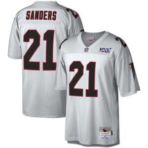 Deion Sanders Atlanta Falcons Mitchell & Ness NFL 100 Retired Player Legacy Jersey - Platinum- 49Native