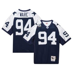 DeMarcus Ware Dallas Cowboys Mitchell & Ness 2011 Authentic Throwback Retired Player Jersey - Navy- 49Native