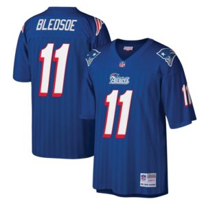 Drew Bledsoe New England Patriots Mitchell & Ness Legacy Replica Jersey - Royal- 49Native