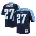 Eddie George Tennessee Titans Mitchell & Ness Big & Tall 1999 Retired Player Replica Jersey - Navy- 49Native