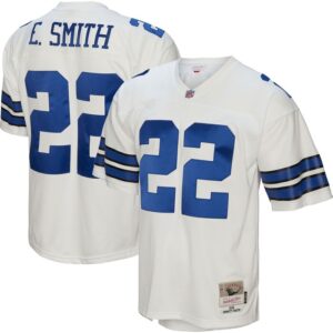 Emmitt Smith Dallas Cowboys Mitchell & Ness Legacy Replica Jersey - White- 49Native