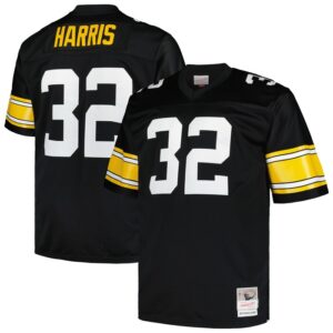 Franco Harris Pittsburgh Steelers Mitchell & Ness Big & Tall 1976 Legacy Retired Player Jersey - Black- 49Native