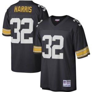 Franco Harris Pittsburgh Steelers Mitchell & Ness Legacy Replica Jersey - Black- 49Native