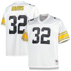 Franco Harris Pittsburgh Steelers Mitchell & Ness Big & Tall 1976 Retired Player Replica Jersey - White- 49Native