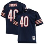 Gale Sayers Chicago Bears Mitchell & Ness Big & Tall 1969 Retired Player Replica Jersey - Navy- 49Native