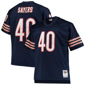 Gale Sayers Chicago Bears Mitchell & Ness Big & Tall 1969 Retired Player Replica Jersey - Navy- 49Native