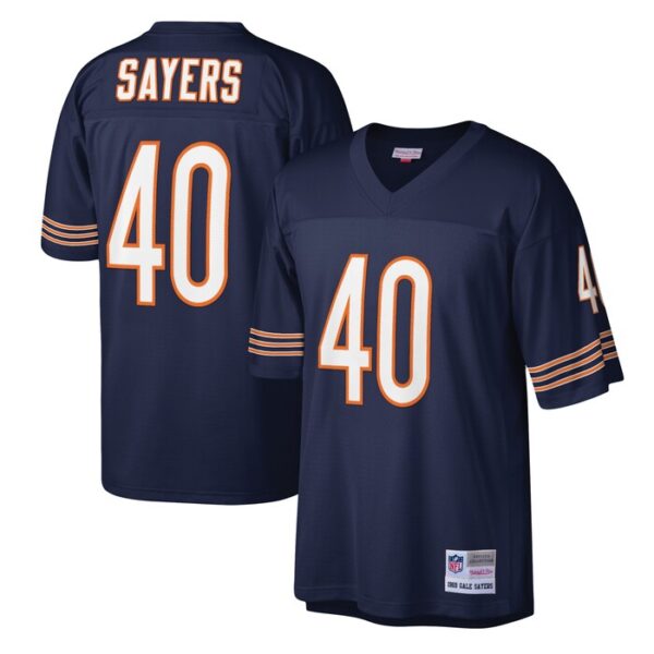 Gale Sayers Chicago Bears Mitchell & Ness Legacy Replica Jersey - Navy- 49Native
