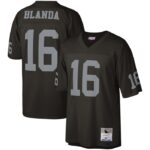 George Blanda Las Vegas Raiders Mitchell & Ness Legacy Replica Jersey - Black- 49Native
