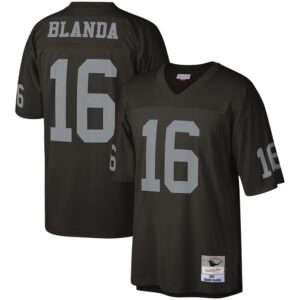 George Blanda Las Vegas Raiders Mitchell & Ness Legacy Replica Jersey - Black- 49Native