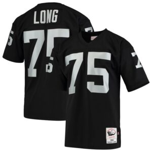 Howie Long Las Vegas Raiders 1983 Mitchell & Ness Authentic Throwback Retired Player Jersey - Black- 49Native