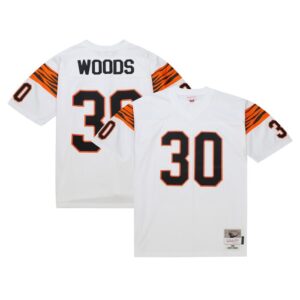 Ickey Woods Cincinnati Bengals Mitchell & Ness Legacy Replica Jersey - White- 49Native