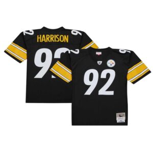 James Harrison Pittsburgh Steelers Mitchell & Ness Legacy Replica Jersey - Black- 49Native