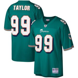 Jason Taylor Miami Dolphins Mitchell & Ness Legacy Replica Jersey - Aqua- 49Native
