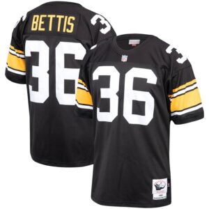 Jerome Bettis Pittsburgh Steelers 1996 Mitchell & Ness Authentic Throwback Retired Player Jersey - Black- 49Native