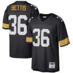 Jerome Bettis Pittsburgh Steelers Mitchell & Ness Big & Tall 1996 Retired Player Replica Jersey - Black- 49Native