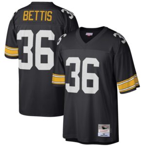 Jerome Bettis Pittsburgh Steelers Mitchell & Ness Big & Tall 1996 Retired Player Replica Jersey - Black- 49Native