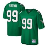 Jerome Brown Philadelphia Eagles Mitchell & Ness Legacy Replica Jersey - Kelly Green- 49Native