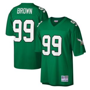 Jerome Brown Philadelphia Eagles Mitchell & Ness Legacy Replica Jersey - Kelly Green- 49Native