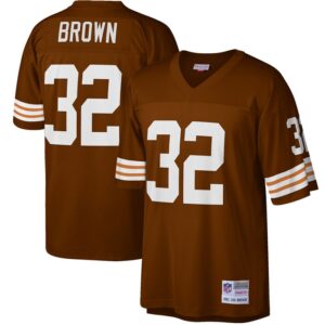 Jim Brown Cleveland Browns Mitchell & Ness Big & Tall 1963 Retired Player Replica Jersey - Brown- 49Native