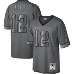 Jim Kelly Buffalo Bills Mitchell & Ness 1990 Retired Player Metal Legacy Jersey - Charcoal- 49Native