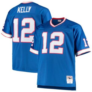 Jim Kelly Buffalo Bills Mitchell & Ness Big & Tall 1990 Retired Player Replica Jersey - Royal- 49Native